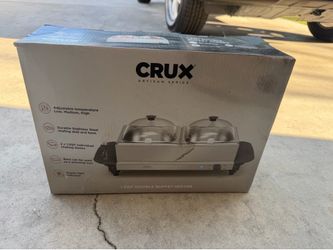 GenOne Crux - 2 X 1.5 Qt - Double Buffet Server Dishwasher-Safe- 3 Temp Warming Tray - Home
