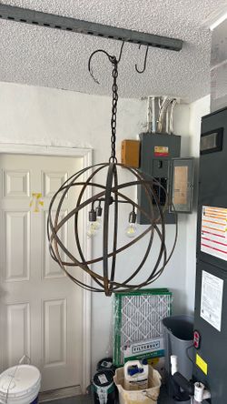 Globe chandelier