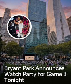 Bryant Park Watch Party Game 3