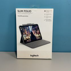 Logitech Slim Folio Case With Integrqated Bluetooth Keyboard iPad (10th Generation)