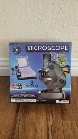 NEW! Space & Science Microscope Kit 3x Magnifications Prepared Slide Stem Set ( Price Firm!)