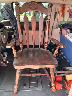 Solid wood antique chair