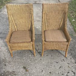 Set Of Wicker Chairs