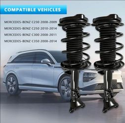 Front Struts Shocks, 1333049 Complete Strut Assembly Fit for 2008-2014 Mercedes-Benz W204 C230 C250 C300 C350 RWD 2 Pack