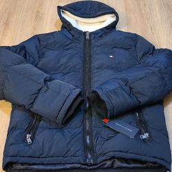Náutica Puffer Bomber Hoodie Jacket Size L For Men 