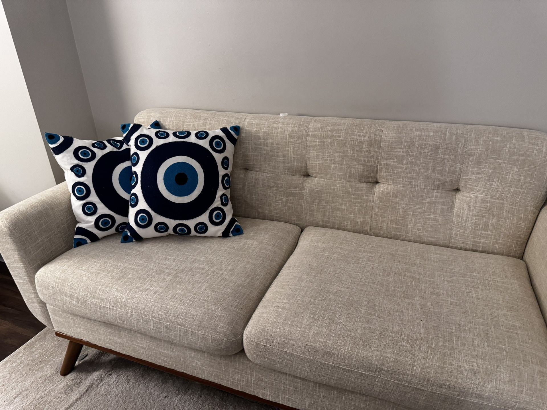 Beige Amazon Basics Couch