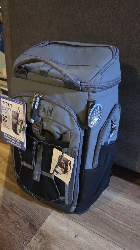 Titan Backpack Cooler - Color Grey - NEW