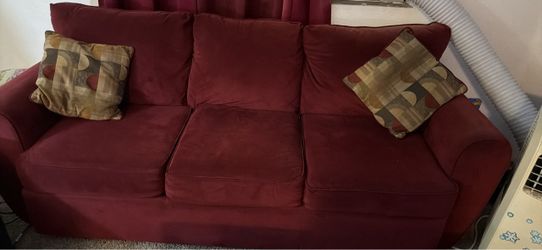 Couch and loveseat, coffee table and end table