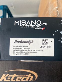 Andreani Misano EVO fork cartridge kit Kawasaki Ninja 400