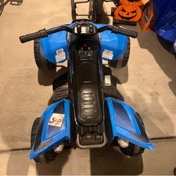 12 Volt Blue Phantom ATV Action Wheels Battery Powered Ride on - $60