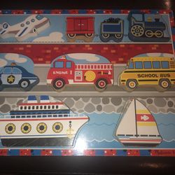 Melissa & Doug Chunky Puzzle Vehicles 