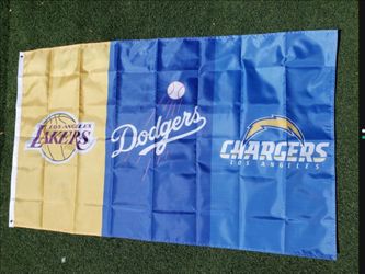 Lakers Dodgers Chargers Flag