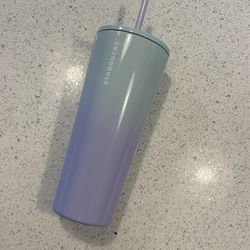 Gradient Purple And Blue Starbucks Tumbler