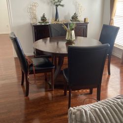 DINETTE SET & CABINET 