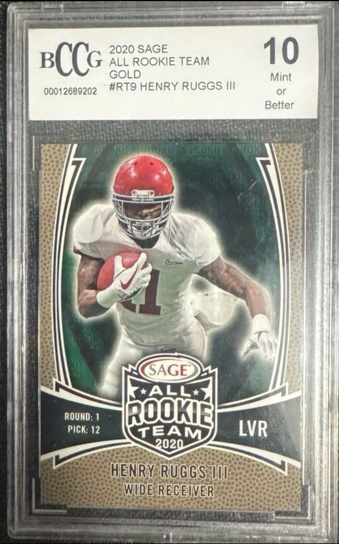 202 ROOKIE TEAM GOLD 0001(contact info removed) #RT9 HENRY RUGGS IIII 10 Mint