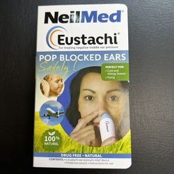NeilMed Eustachi Ear Pressure Relief Device for Cold & Allergy Season Flying NEW
