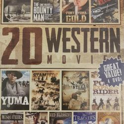 20 WESTERN Movies (DVD) NEW!