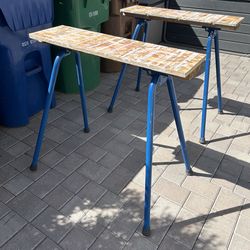 2 Deluxe Saw Horses - 35 inches high