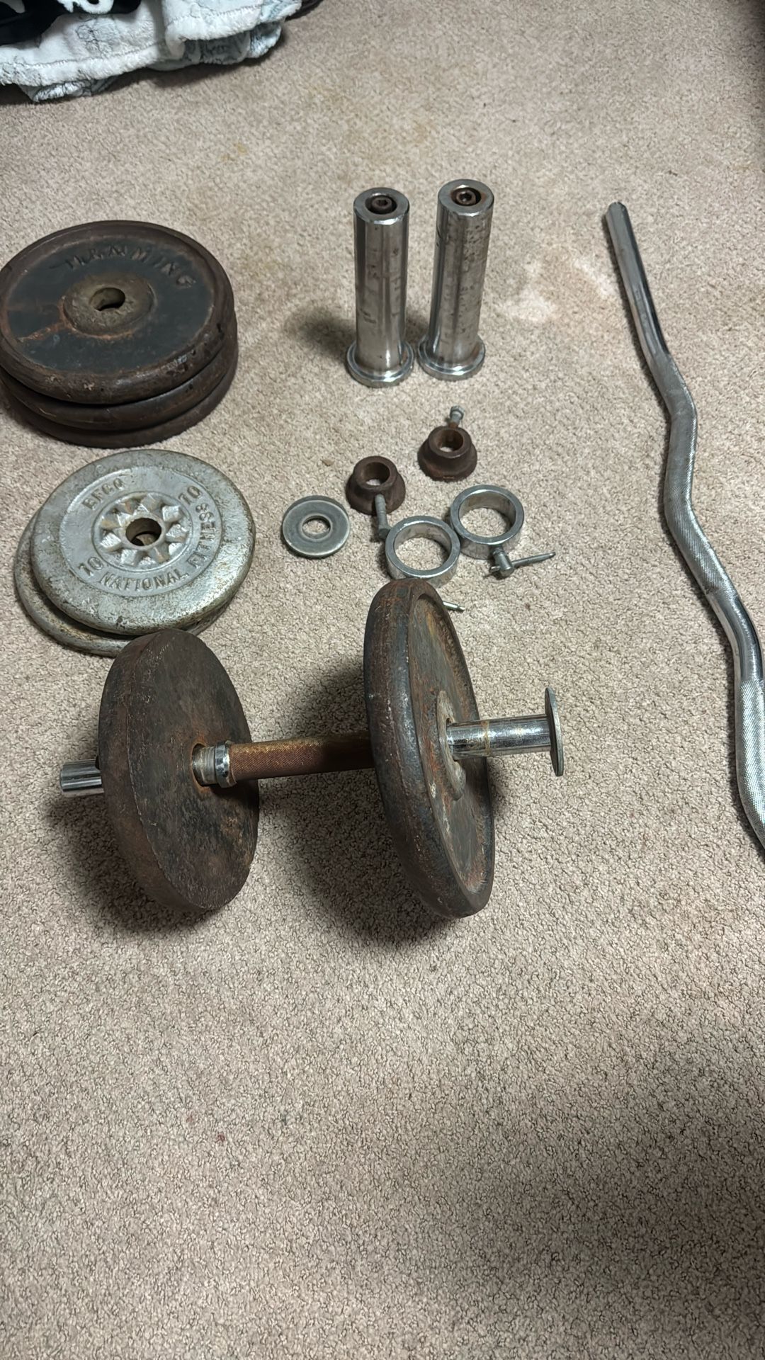 Weight And Curl Bar