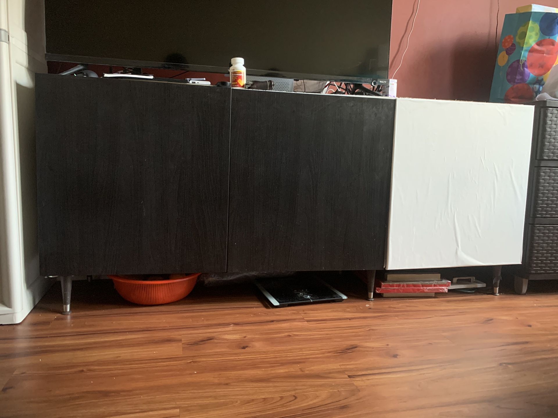 Tv stand with 3cupboards