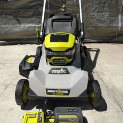 Ryobi 40v HP 21" SMART TREK SELF PROPELLED LAWN MOWER 