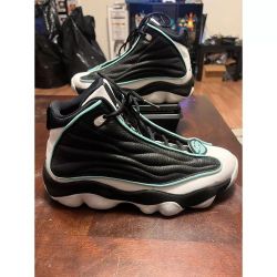 Nike Air Jordan Pro Strong Tiffany Black/White Athletic Shoes Youth Size 5.5 Boys Kids