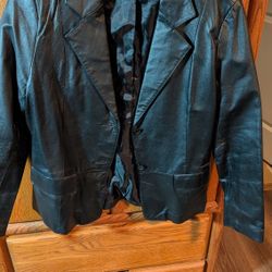 Women's Black Leather Jacket 
