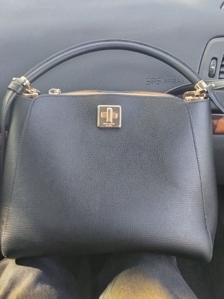 Kate Spade "NEW YORK, BLACK (LEATHER INSIDE