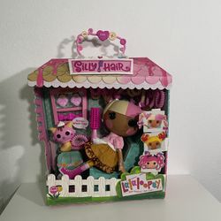 Lalaloopsy Silly Hair Doll Scoops Waffle Cone with Pet Cat Play set. 