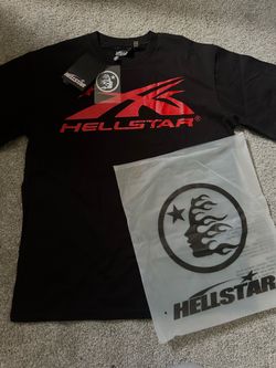 Hellstar Black & Red Tee – Size M