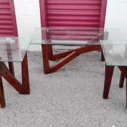Glass Coffee and End Tables