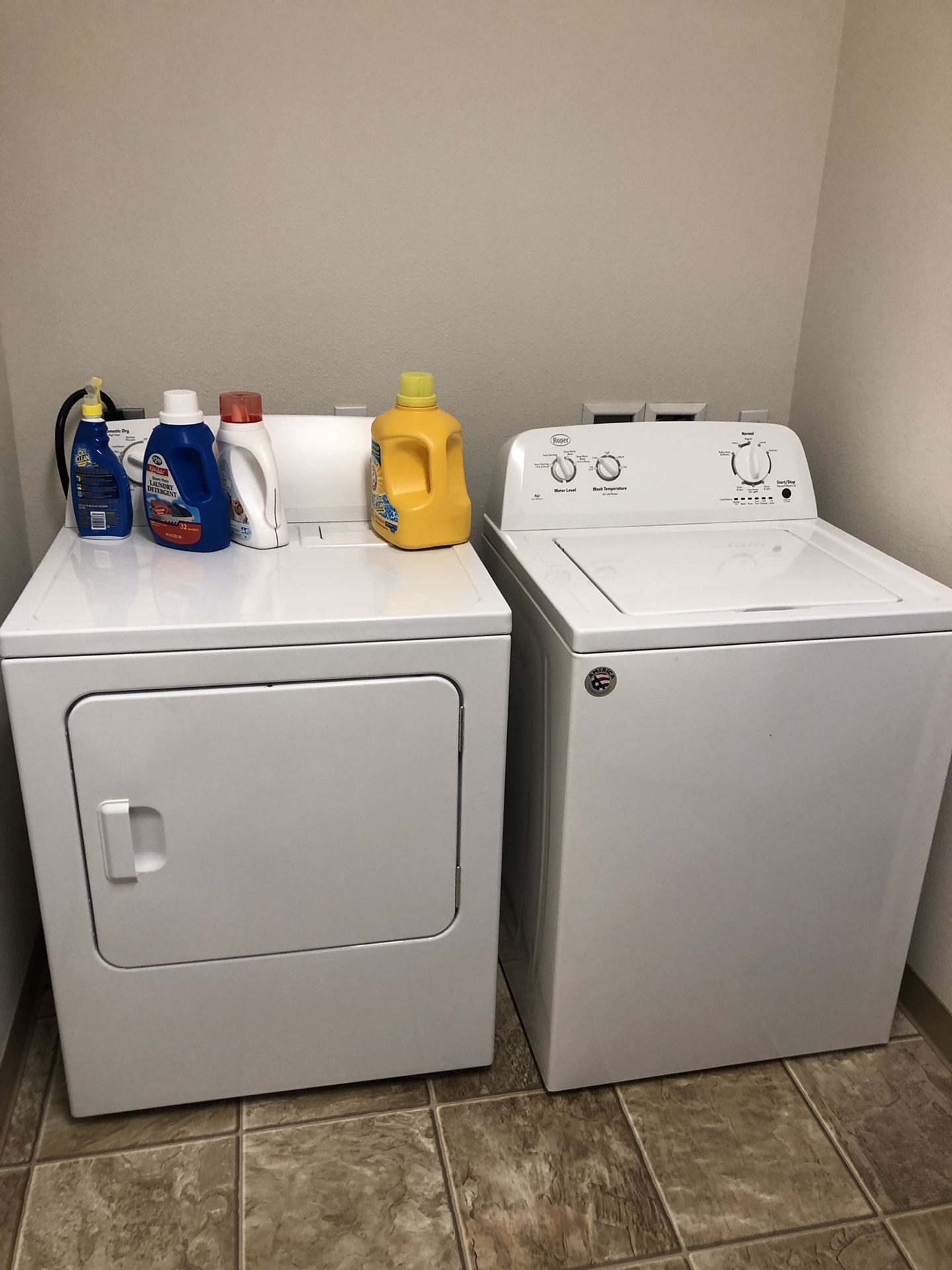 Roper washer and dryer
