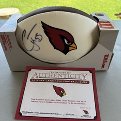 Chandler Jones Arizona Cardinals Autographed Football With Certification!
