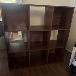 Used Brown Cubby/shelves 