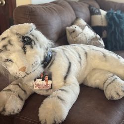 Royal Siegfried & Roy white tiger plush toy 