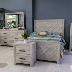 $49 Down Payment Financing or Cash  Ashley Bedroom Set Queen or King Bed Dresser Nightstand Mirror