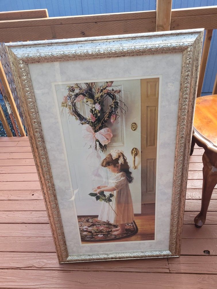 Framed Print,"Where the Heart is" Signed by Artist,  Jean Monti