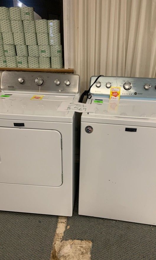 MAYTAG WASHER AND DRYER MVWC565FW MEDC465HW for Sale in Arlington, TX