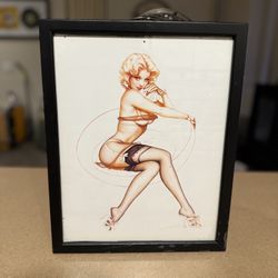 Olivia De Berardinis Two of a kind, Heather Kozar, Playboy pin-up, 2004  Framed 