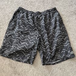 North Face Men’s Swim Trunks Gray and Black