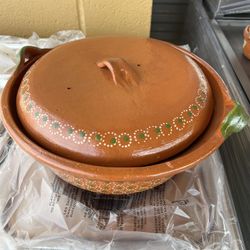Casuela De Barro Para El Arroz O Mole.