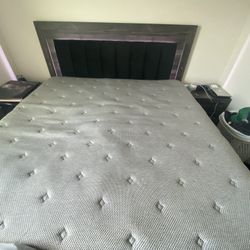 King’s Size Bed Frame With LED Lights  With  Two Nights 