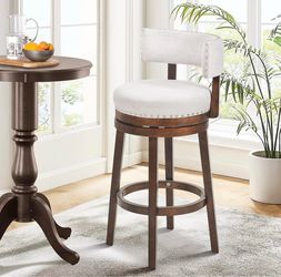 COLAMY Swivel Bar Stool, 30 Inch Swivel Counter Heigh