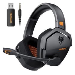  Wireless Gaming Headset with Mic for Ps5 Ps4 PC, Zero Interference,