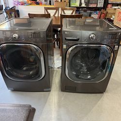 LG washer and gas dryer set front load