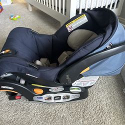 Like New Chicco Infant Car Seat And Base With Free Adapter