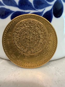 1917 1st year 20 Pesos Mexican coin 22k gold