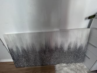 Gray White Silver Wall Decor 