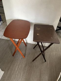 Couple Folding Wooden Tables 