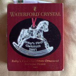 Waterford Crystal Baby’s 1st Christmas Ornament 